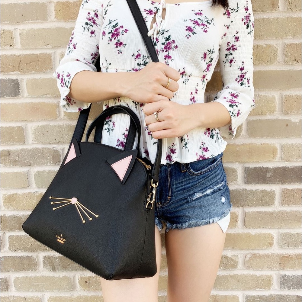 Gaby’sBags👜💕-NWT Kate Spade ♠️ LARGE Cat Satchel - Picture 3 of 5